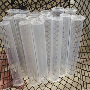 Clear Plastic Storage Tubes